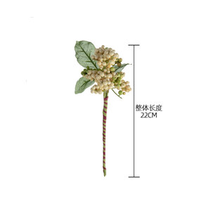 กิ่งเบอร์รี่ประดิษฐ์ CallaFloral ทำจากพลาสติก สำหรับตกแต่งคริสต์มาส ก้านเดี่ยว ตกแต่งบ้าน งานแต่งงาน สไตล์ INS - Product Image 4