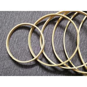 Grands Anneaux Circulaires Artisanaux pour Couronnes et Macramé, Cercles <span class=keywords><strong>en</strong></span> <span class=keywords><strong>Bois</strong></span> Bambou pour <span class=keywords><strong>Attrape</strong></span>-Rêves DIY, Décoration de Mariage, Suspensions Murales Florales - Product Image 4