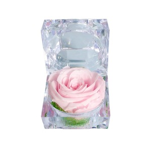 Kotak hadiah terlaris yang mengandung bunga asli yang diawetkan selamanya hadiah pleci mawar selamanya hadiah Hari Valentine mawar abadi mawar - Product Image 5
