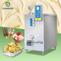 Pasteurisateur vertical commercial 100L G60 et congélateur discontinu à refroidissement par eau pour la production de crème glacée