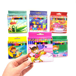 Logo personnalisé en gros 12 <span class=keywords><strong>couleurs</strong></span> classique relié <span class=keywords><strong>crayons</strong></span> professionnels dessin pour artiste <span class=keywords><strong>crayons</strong></span> <span class=keywords><strong>de</strong></span> couleur pour les enfants - Product Image 2