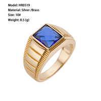 Bagues pour hommes en argent sterling 925, plaqué or, avec zircon taille princesse, saphir noir rubis, moissanite hip-hop