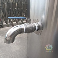 Grand pot de chauffage électrique-Bouilloire à soupe électrique industrielle de 200L | Bouilloire de cuisson à double paroi pour haricots, maïs, pommes de terre, œufs