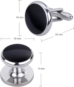 Tùy chỉnh thép không gỉ Khuy măng sét và đinh tán cho nam giới Khuy măng sét bán buôn - Product Image 2