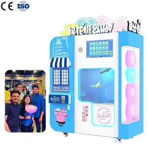 Gestão Inteligente Telefone Elétrica Comercial Algodão Açúcar Vending Machine Coin Operated Guangdong Algodão Doces Vending Machine