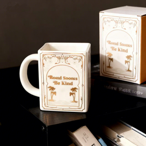 Novelty Book Shaped <b>Ceramic</b> Mug Artistic Reading Coffee <b>Cup</b> Aesthetic Gift Mug for Reader Librarian - Product Image 4