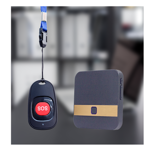 Kablosuz SOS Acil Çağrı Düğmesi Yaşlılar için Giyilebilir Sesli Kapı Telefonu Kolye Boyun Askısı Evde Bakım Güvenlik Uyarı Cihazı 60 433MHz - Product Image 2