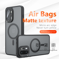 Pour téléphone Oneplus ACE6 6T 15R, design magnétique professionnel, TPU mat pour coque de téléphone portable antichoc
