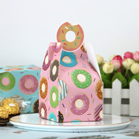 Boîte à gâteaux de style européen, nouvelle boîte à donuts, boîte à macarons, emballage pour pâtisserie, sac de transport, boîte à gâteaux à porter à la main