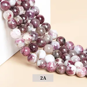 4-12mm occhio di tigre naturale ametista cristallo di quarzo rosa pietra preziosa sciolta perline rotonde per la creazione di gioielli collana braccialetto fai da te