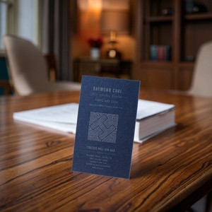 Kartu Bisnis dan kartu pos mewah kustom-stempel kertas timah, cetak timbul dengan cetakan Offset Premium - Product Image 2