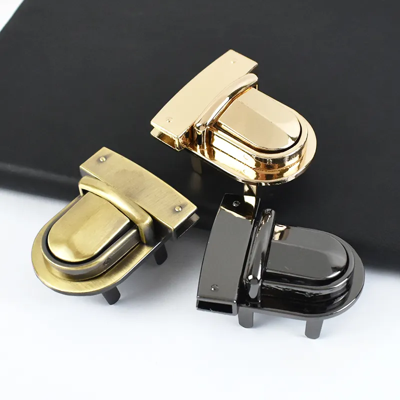 Deepeel KY2056 38*33mm Bag Hardware Accessories Handbag Duck Tongue Lock Clasp Purse Closure Lock