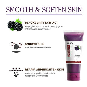 EELHOE 60g Gommage corporel à la niacinamide et à la mûre, hydratant, éclaircissant, adoucissant, lissant, exfoliant, nettoyant les impuretés - Product Image 6