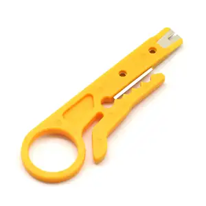 Wire Cutter and Cable Stripper Crimping Tool for Cat 5 Cat 6 Pass-Through Connector Multi Stripper Knife Crimper Pliers Portable