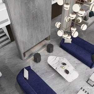 Mcallen grey hiện đại đánh bóng lớn slab Bàn cà phê cho sang trọng trang trí nội thất căn hộ văn phòng xây dựng khách sạn thiên nhiên đá cẩm thạch - Product Image 3