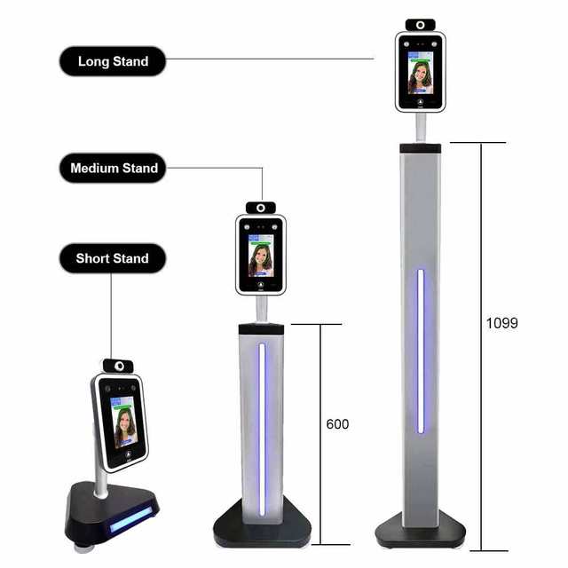 Biometric Access Control System Facial Recognition Touch Screen Time Attendance Wireless Face Recognition Reader for IP WiFi