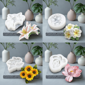 Moule en silicone AK Daisy pour fondant, pâte à modeler, fleurs de lys, chocolat, lotus – Outil de décoration de gâteaux et pâtisseries DIY - Product Image 6