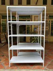 Giá đỡ góc có rãnh, giá đỡ góc cho kệ cửa hàng, 5 tầng, kệ Miniso, kệ kim loại để đồ gia dụng, kệ để đồ - Product Image 5