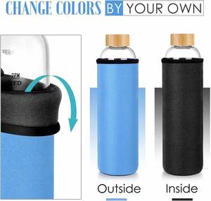Botella de Vidrio de Borosilicato Popular de 350 ml, 500 ml, 750 ml, 1000 ml, a Prueba de Fugas, Libre de BPA, Tapas de Rosca Hechas a Mano, Personalizables - Product Image 6