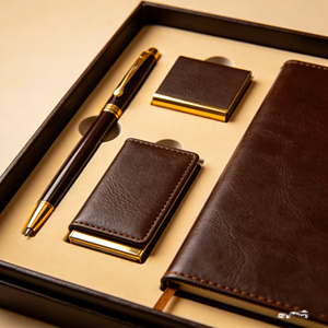 Coffret Cadeau Professionnel Personnalisable – Finition Lisse et Élégante – Ensemble Carnet et Stylo Fait Main avec Impression UV - Product Image 2