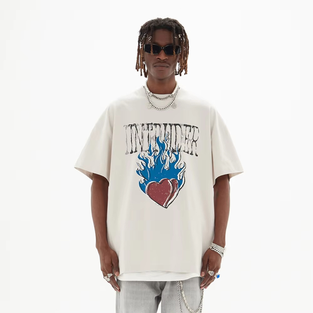 Graphic T Shirts Streetwear Oversized Custom Logo Screen DTG Printing Tshirt 100% Cotton Streetwear High Quality Mens Tshirt