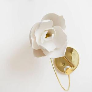 مصباح جداري للممر حديث من اللوتس ، مصباح Led بالزهور من السيراميك لغرفة المعيشة وغرفة النوم بجانب السرير - Product Image 4