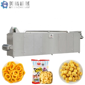 Ligne de production de snacks soufflés multifonctionnelle à double extrudeuse industrielle, machine de transformation des snacks au maïs et au riz - Product Image 3