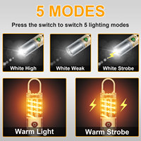 Linterna LED Recargable por USB, de Aleación de Aluminio, Impermeable, con Gancho, para Camping, Emergencias, Trabajo al Aire Libre, Largo Alcance de 1000M