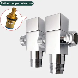 Đầu Nối Nước Hai Chiều 1/2 Inch Giá Xuất Xưởng Nhà Vệ Sinh Nhà Tắm Nhà Bếp Bằng Đồng Thau Van Góc Nhỏ Bằng Đồng Thau