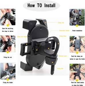 Universel Silicone Étanche Moto Moto En Plein Air Vélo De Montagne Vélo Guidon Mont <span class=keywords><strong>Smart</strong></span> Cellule Mobile Téléphone Titulaire - Product Image 2