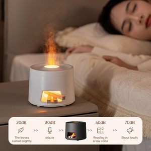 Mini diffuseur de flamme USB en plastique, humidificateur de bureau compact à changement de couleur, 3-en-1, diffuseur d'huiles essentielles pour poêle à bois domestique, garantie 1 an - Product Image 6