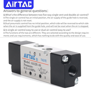 AIRTAC 4A130/230/330/430-M5/06/08/10/15 Van Điều Khiển Không Khí Bằng Hợp Kim Nhôm - Product Image 3