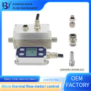 4-20mA đầu ra nguyên tắc nhiệt cảm biến lưu lượng không khí <span class=keywords><strong>Micro</strong></span> đo lưu lượng khí - Product Image 6