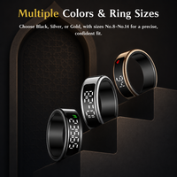 Fournisseur OEM - Nouvelle bague connectée musulmane Tasbih Zikr avec compteur, notifications Azan 5 fois par jour, moniteur de santé, écran LED, IP68