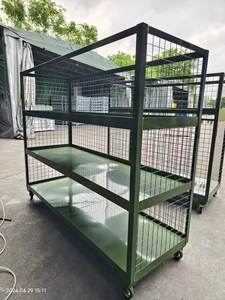 Chariot de stockage de pièces de vinasse d'emballage plat <span class=keywords><strong>à</strong></span> usage intensif personnalisé <span class=keywords><strong>étagère</strong></span> <span class=keywords><strong>en</strong></span> rack <span class=keywords><strong>à</strong></span> usage intensif - Product Image 4