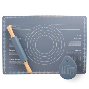 Tapis à pâtisserie Extra-large de 24x16 pouces, pour pétrir la pâte à rouler, en Silicone épais, antidérapant, avec mesure - Product Image 2