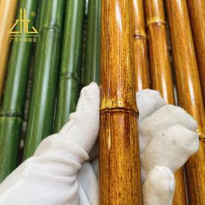 6063-T5 tubi rotondi in bambù estruso a venature del legno profili in alluminio di bambù artificiali di alta qualità - Product Image 3