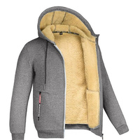 Manteau d'Hiver de Bonne Qualité pour Homme, Veste en Velours Ample, Cardigan Épais en Polaire à Col Montant, Tenue Tendance, Sweat à Capuche Décontracté en Toile pour Homme