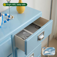 Armoire de rangement vintage en plastique, commode haute à tiroirs pour chambre à coucher, buffet mural pour salon et cuisine