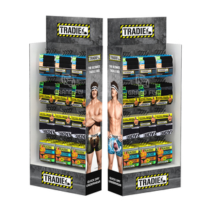 Tùy Chỉnh Quần Áo Móc Tông Hiển Thị Sàn Kệ Bán Lẻ 4 Kệ Giấy Hiển Thị Giá T-Shirt Sóng Giấy Hiển Thị Đứng - Product Image 2