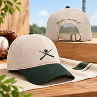 Casquette de baseball décontractée 100 % coton, brodée sur mesure, six panneaux, color block, avec sangle réglable, pour hommes et femmes