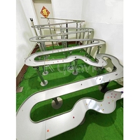 Plateau en marbre course compétition bataille jeu de balle piste de billard personnalisée flipper piste de marbre course pour adultes