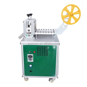 automatic hook and loop band different shapes cutting machine