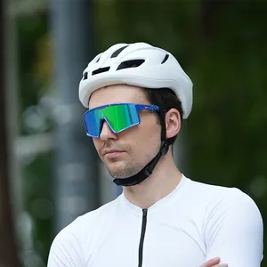 Full Frame OEM Logo Top Flat Pink Mirror Lens UV400 Road Bike Glasses Fashion Women Golf Cycling Sunglasses