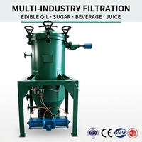 Filtre à feuilles vertical en acier inoxydable pour la clarification des huiles comestibles, du sucre, des boissons et des jus, usage industriel