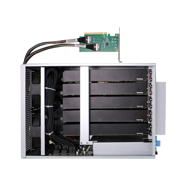 5-GPU External Computing Power Expansion Enclosure High Bandwidth, Convenient Portability Easy Deployment