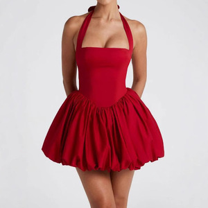 Robe de festival pour femme, vêtements d'été, nouveauté, sexy, bustier, taille cintrée, amincissante, à lacets, avec nœud - Product Image 5
