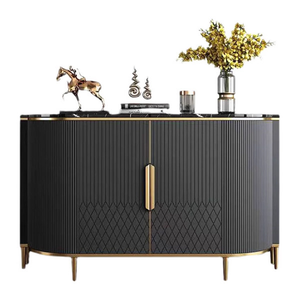 Credenza per <span class=keywords><strong>Sala</strong></span> <span class=keywords><strong>da</strong></span> <span class=keywords><strong>Pranzo</strong></span> di Tendenza, Tavolo Console Moderno con Piano in Marmo, Mobile Decorativo di Lusso per Soggiorno - Product Image 5