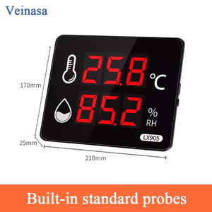 Veinasa-HEC-106 Настенный умный цифровой термометр-гигрометр с возможностью индивидуальной настройки OEM/ODM для промышленного использования - Product Image 5