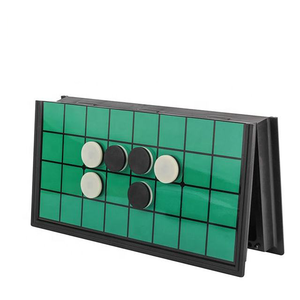 Reversi <span class=keywords><strong>Othello</strong></span> <span class=keywords><strong>gioco</strong></span> Set di strategia classica con pezzi magnetici per la famiglia di <span class=keywords><strong>gioco</strong></span> di lusso in pelle scacchi interattivi adulti - Product Image 5